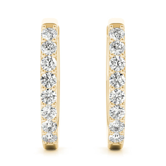 Lab Diamond Standard Hoop Earrings