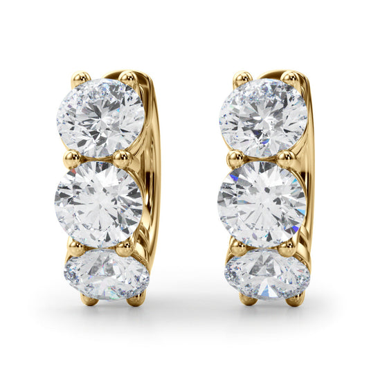 Lab Diamond Hoop Earrings