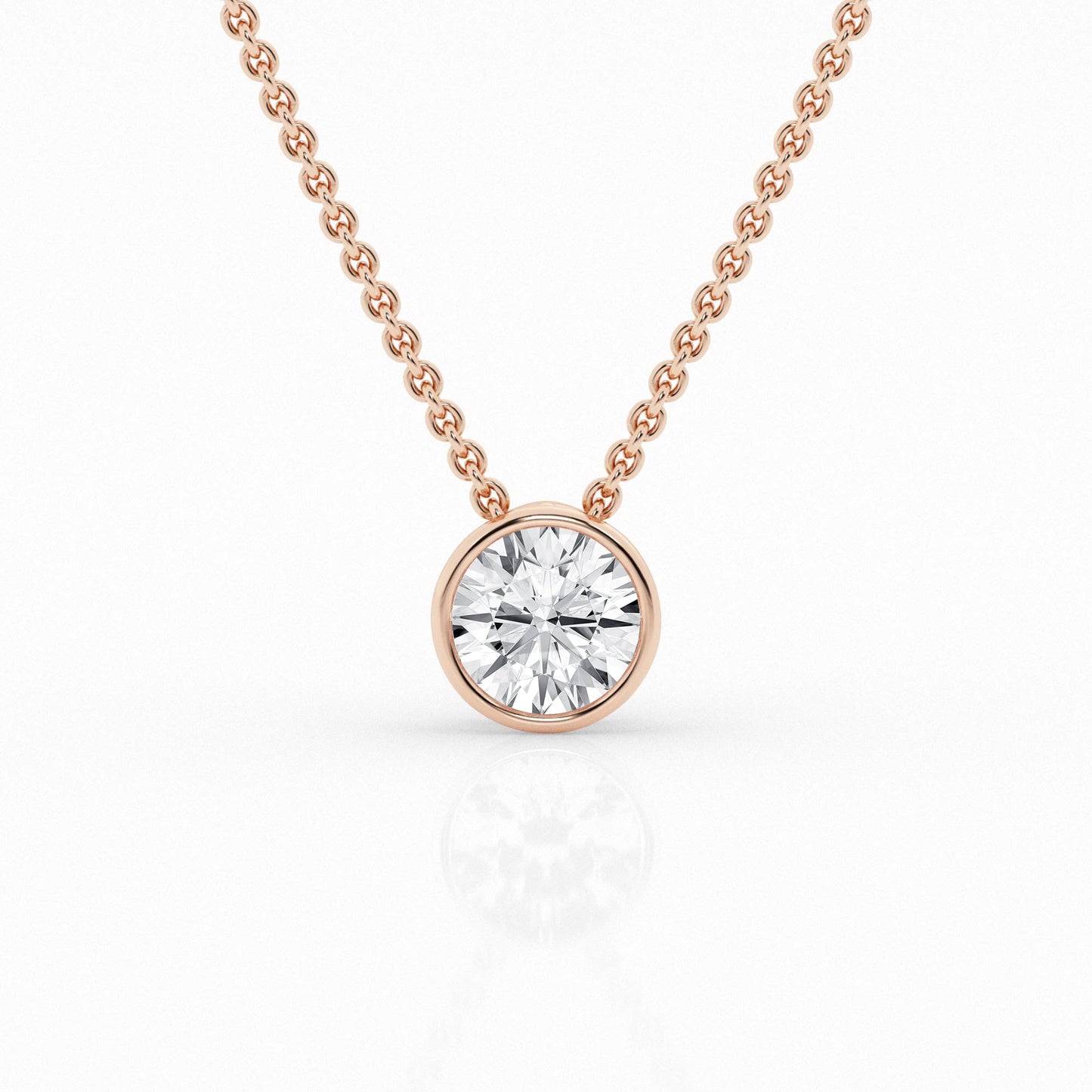 Solitaire Lab Grown Diamond Necklace