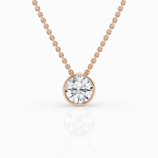 Solitaire Lab Grown Diamond Necklace