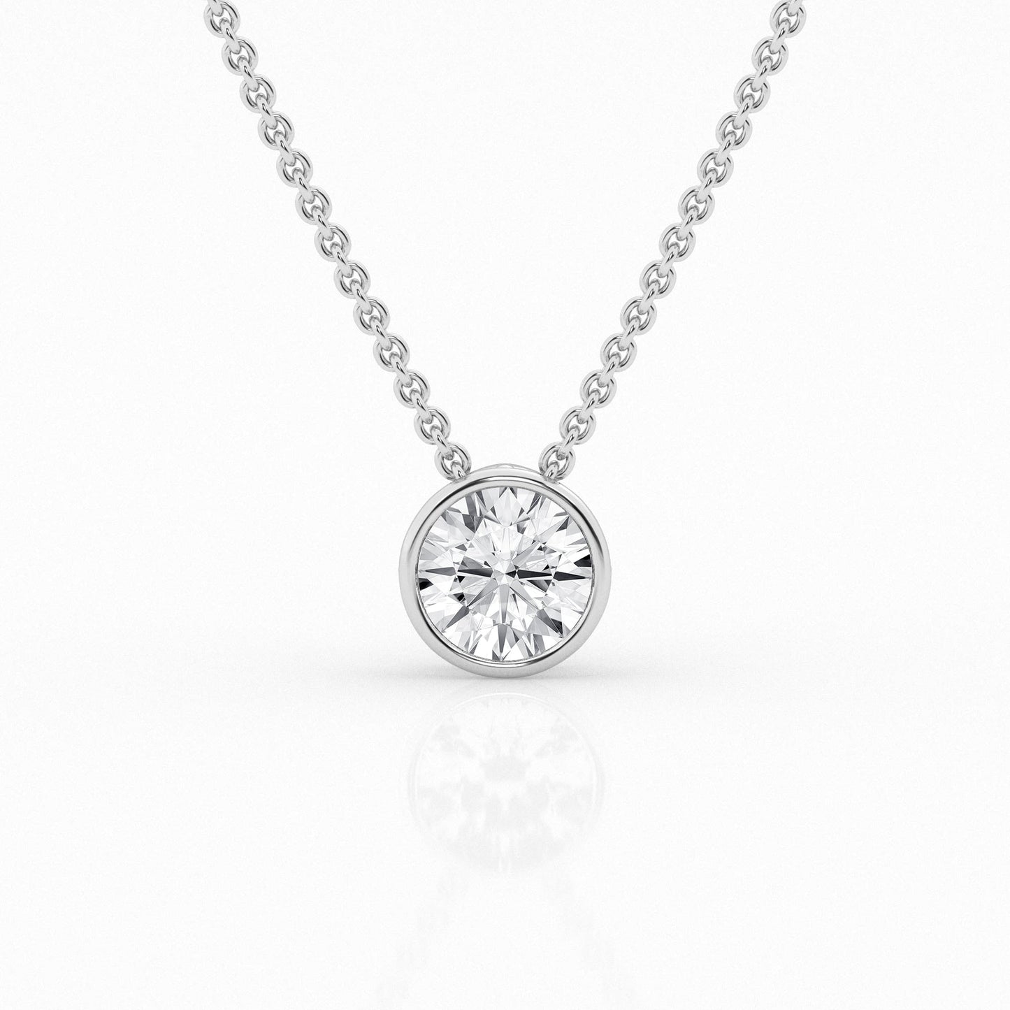 Solitaire Lab Grown Diamond Necklace