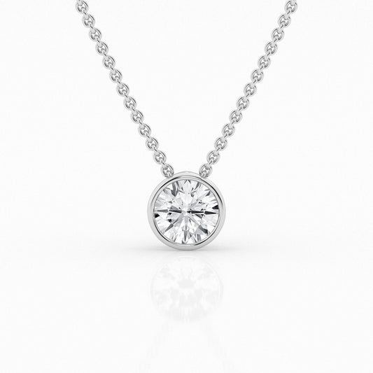 Solitaire Lab Grown Diamond Necklace