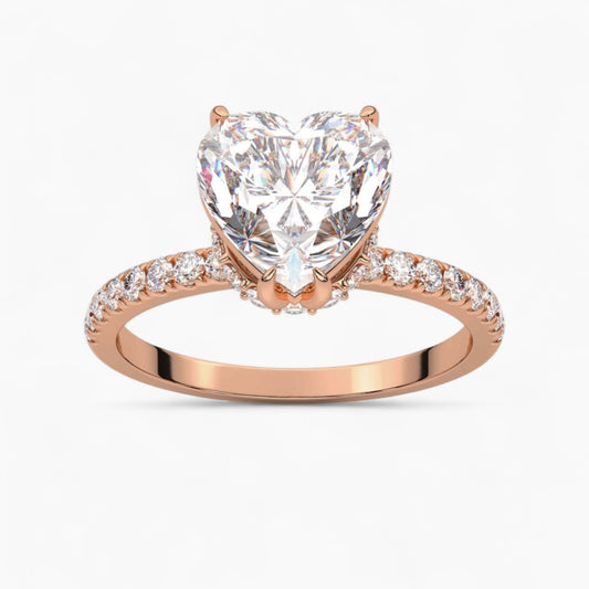 Pave Diamond Engagement Ring