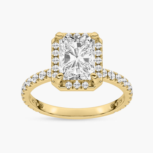 Diamond Halo Engagement Ring