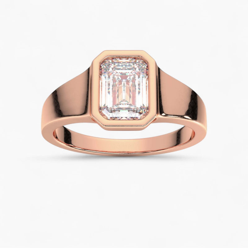 solitaire lab grown diamond engagement rings