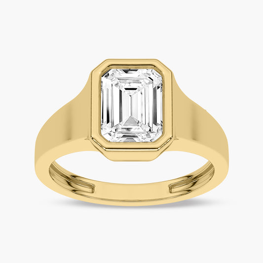 Solid Shank Diamond Engagement Ring