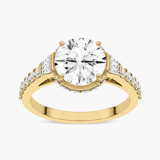 The Diamond Engagement Ring with a diverse shape stone shank