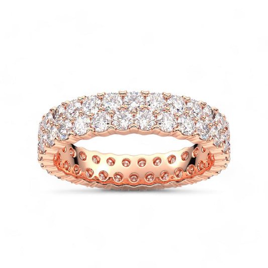 Double-Row Eternity Wedding Band