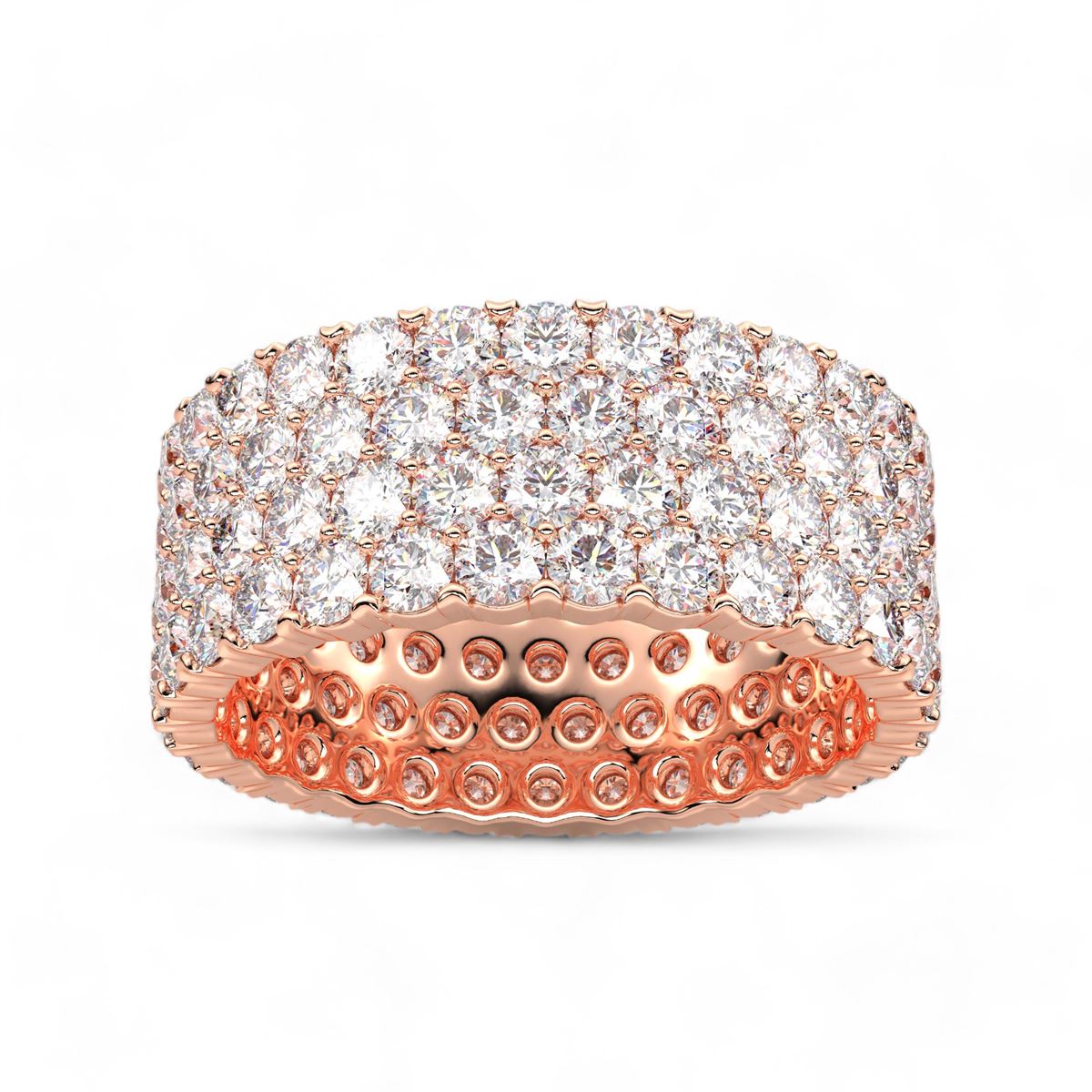Multi-Row Diamond Eternity Band