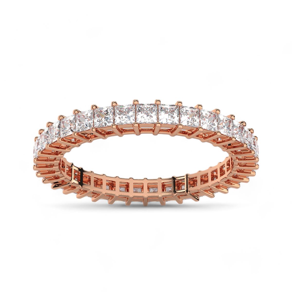 Princess Cut Eternity Band