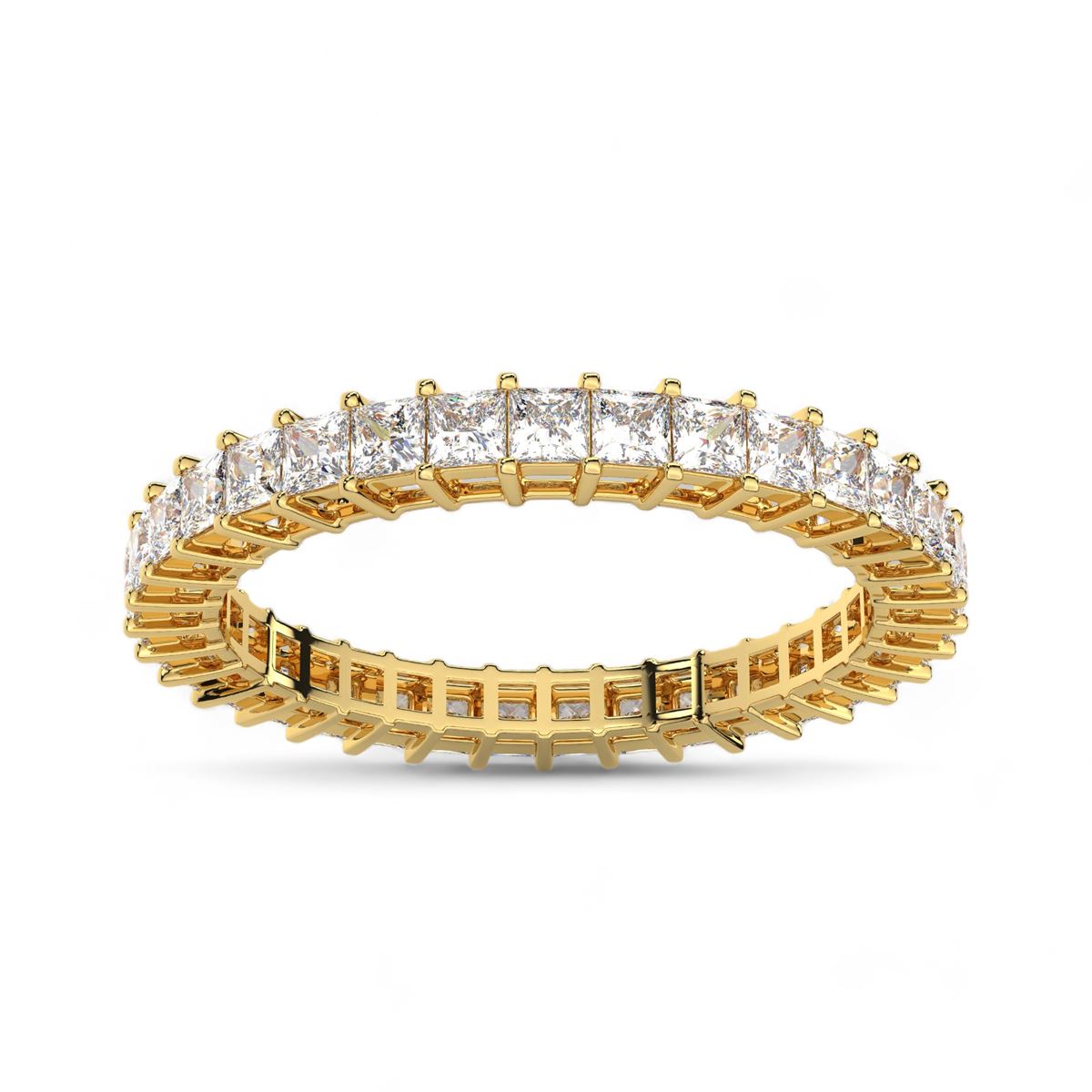 Princess Cut Eternity Band