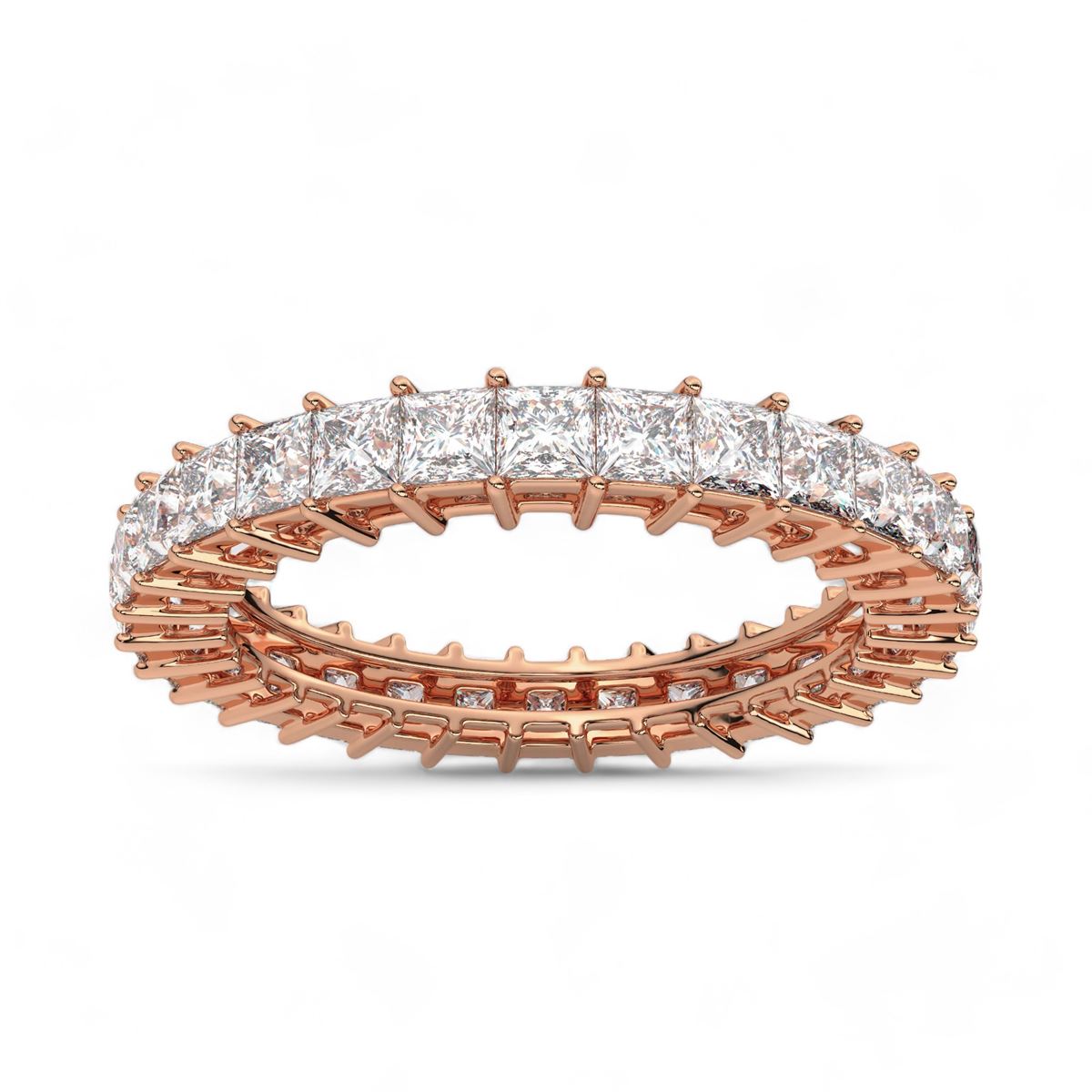 Princess Cut Eternity Band