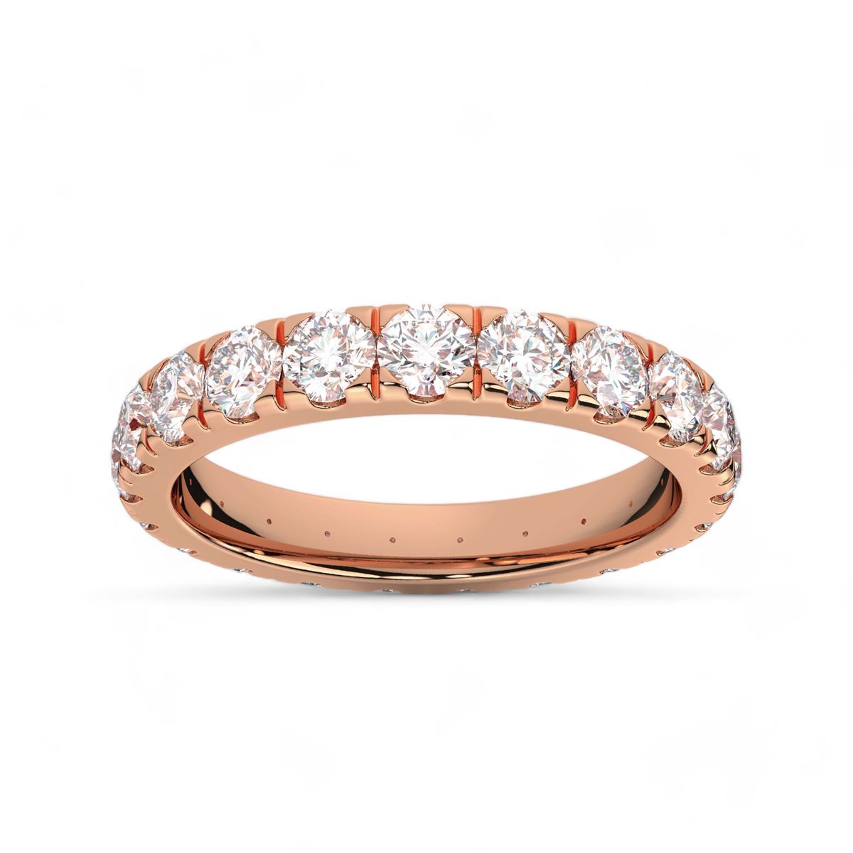 Round Cut Eternity Band