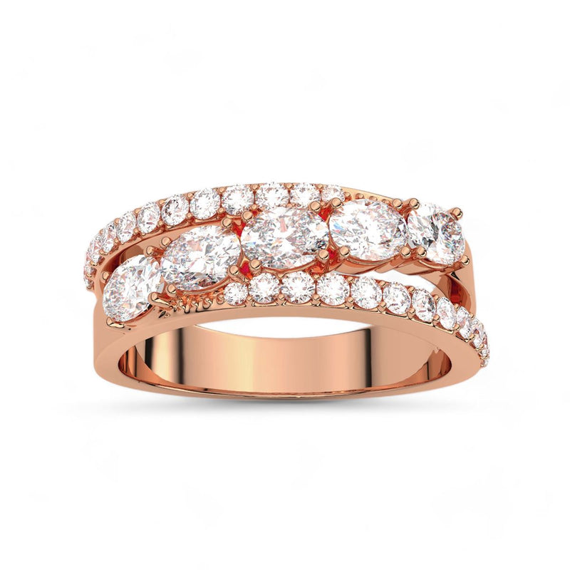 womens five stone rings