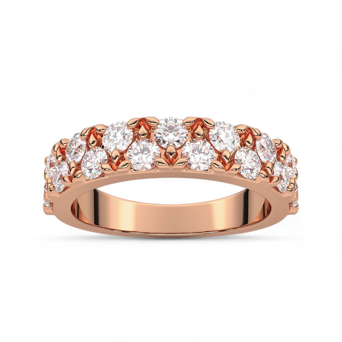 Floral Prong Diamond Band