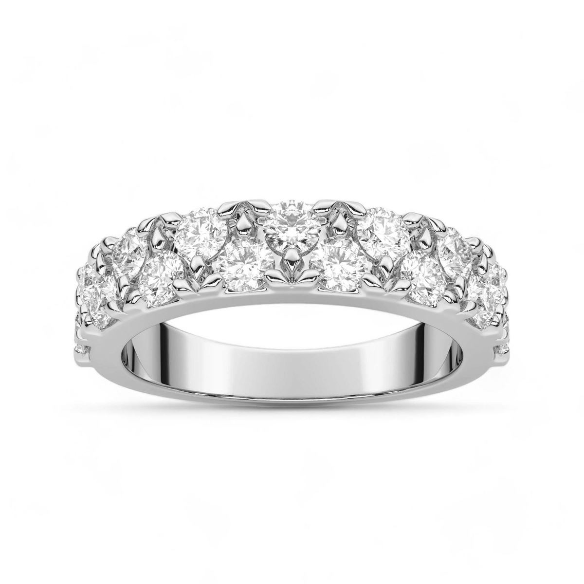 Floral Prong Diamond Band