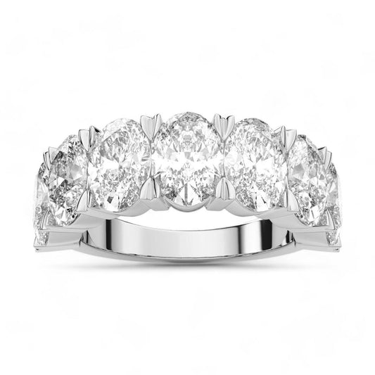 Seven Stone Oval Cut Ring