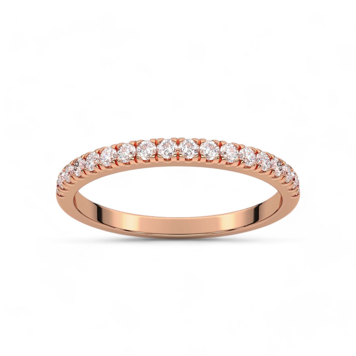 Round Cut Diamond Band