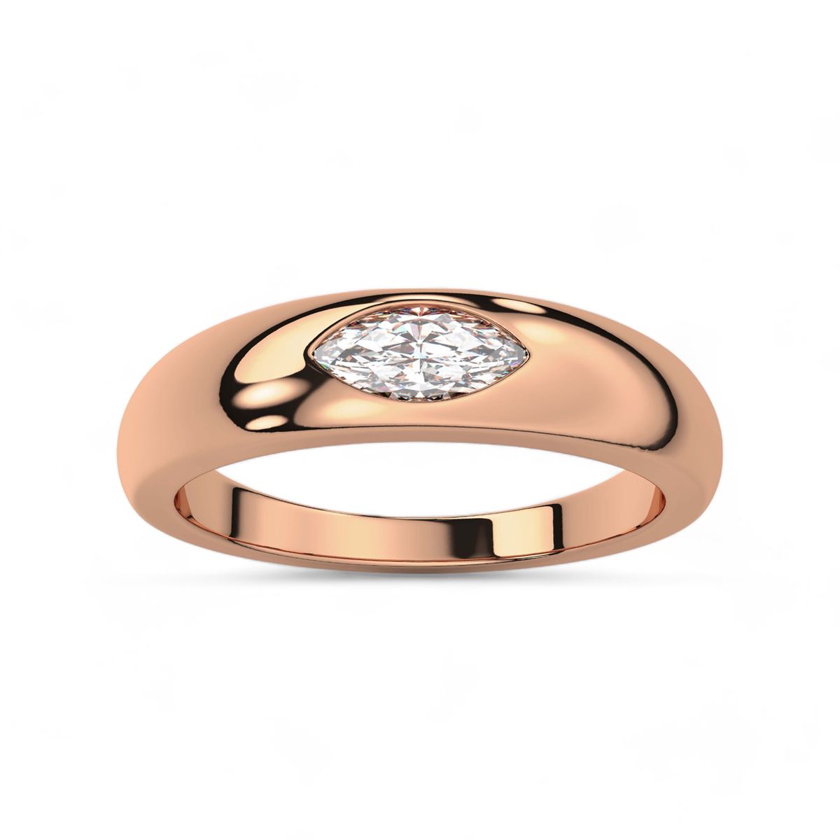Sleek Marquise Diamond Band