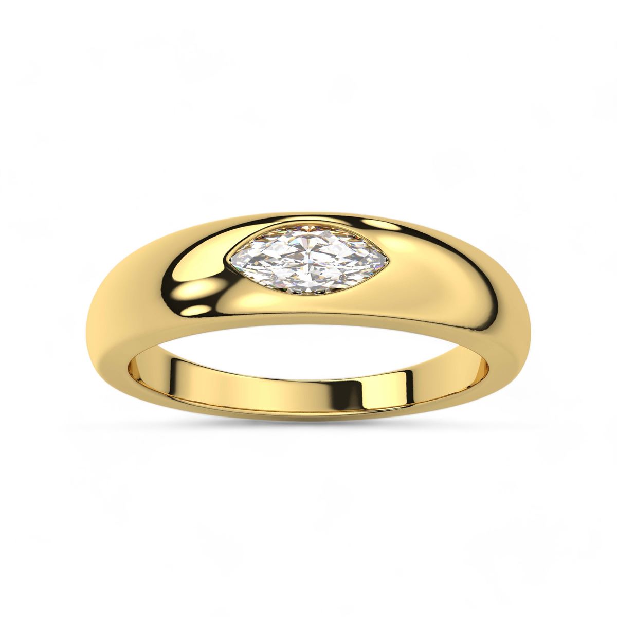 Sleek Marquise Diamond Band