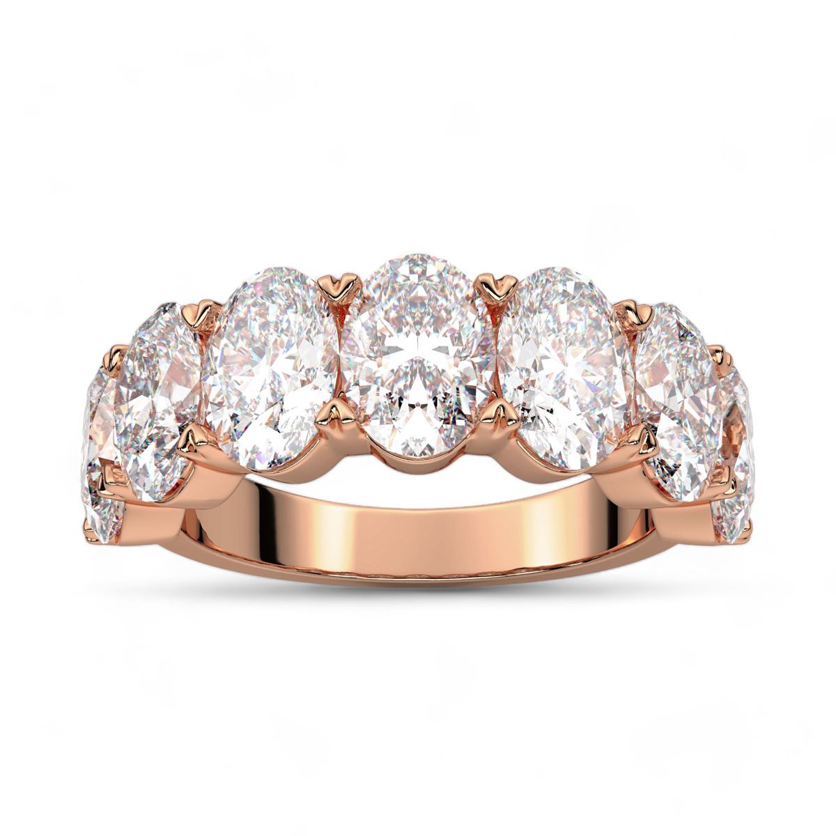 Seven Stone Oval Cut Ring