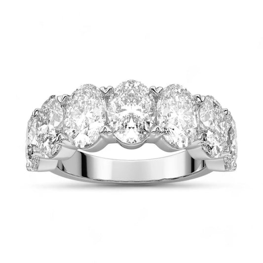 Seven Stone Oval Cut Ring