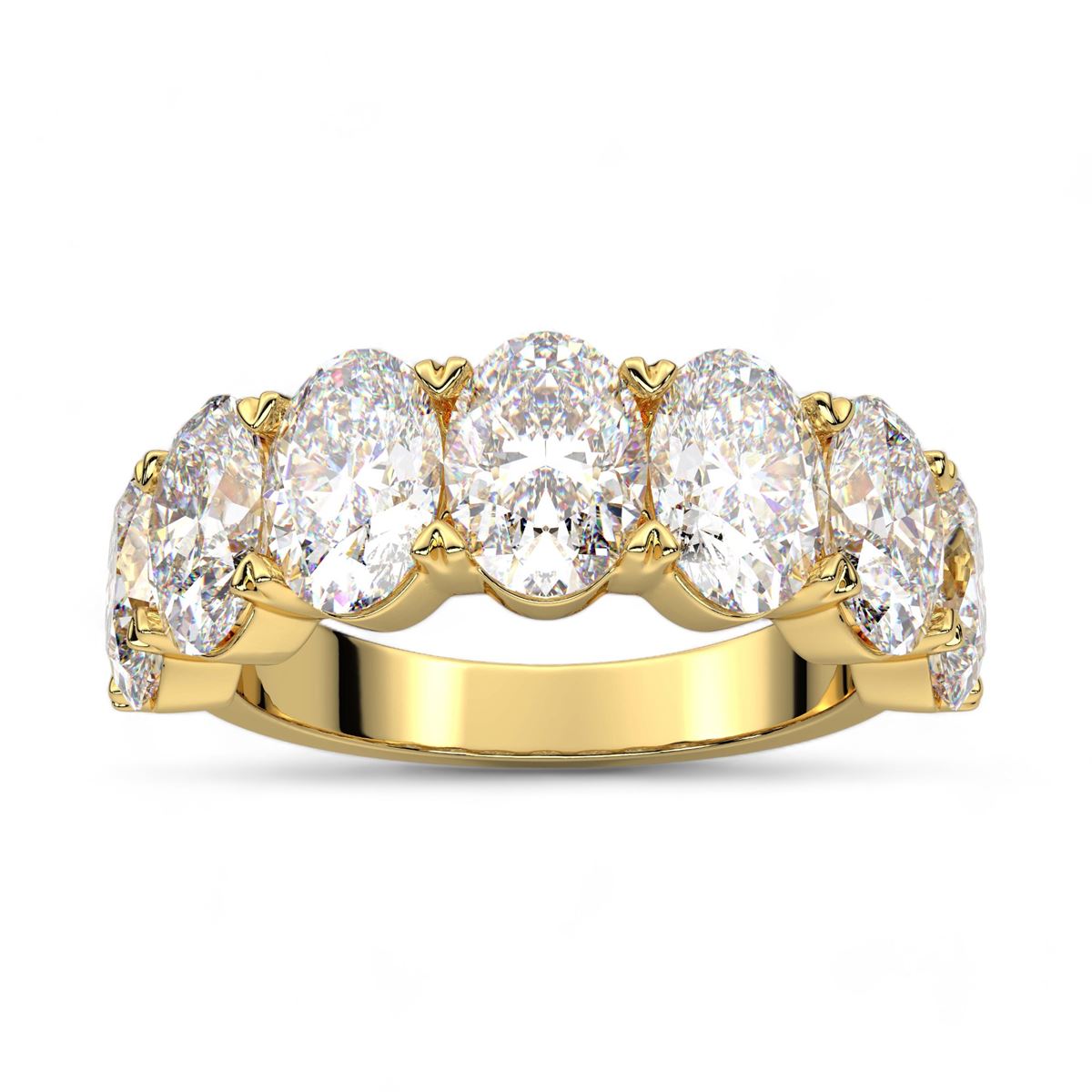 Seven Stone Oval Cut Ring