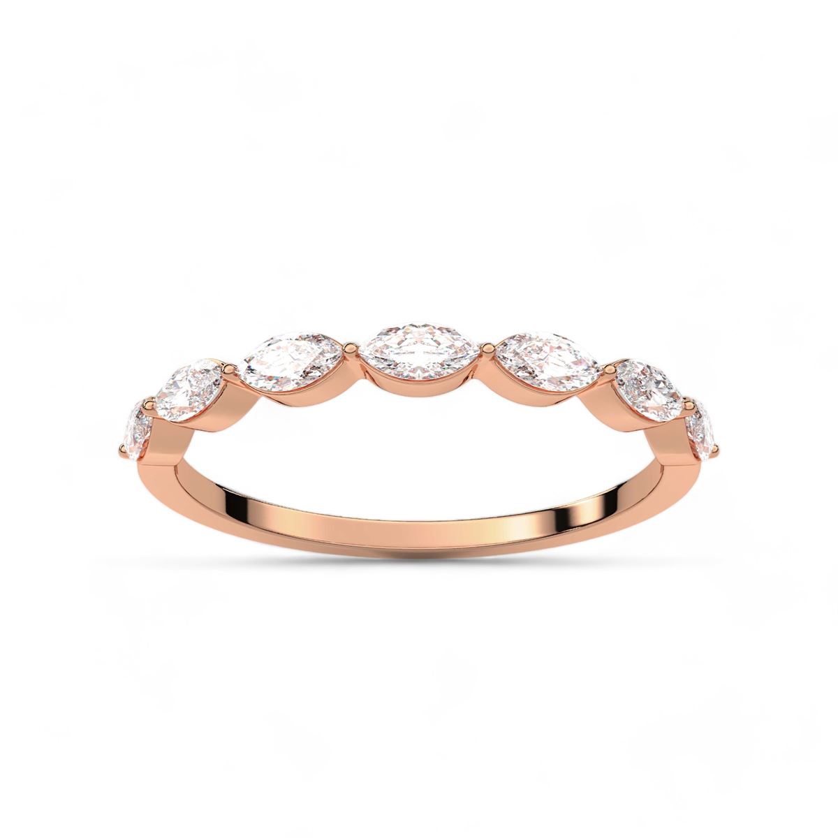 Marquise-Cut Diamond Band