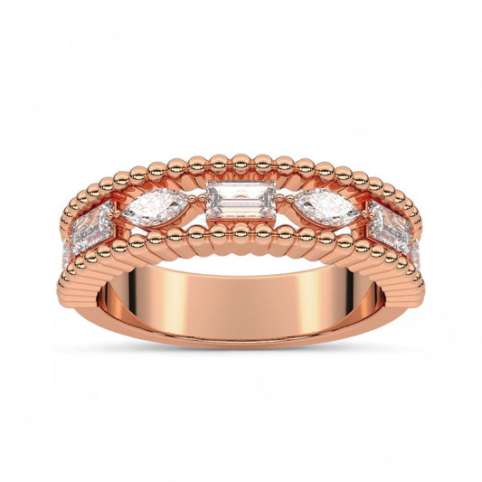 Vintage Inspired Marquise and Baguette band