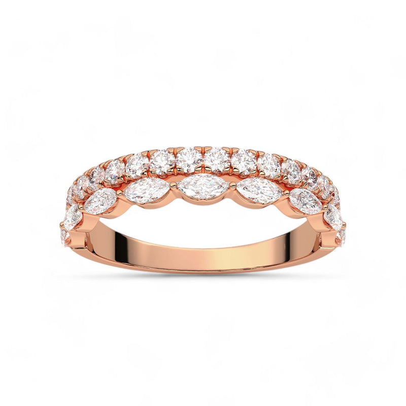 womens double row rings