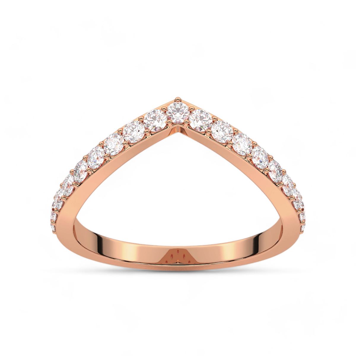 Aurora Round Cut Diamond Band