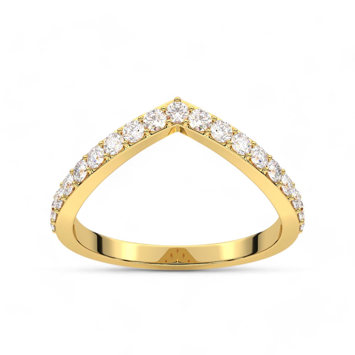 Aurora Round Cut Diamond Band