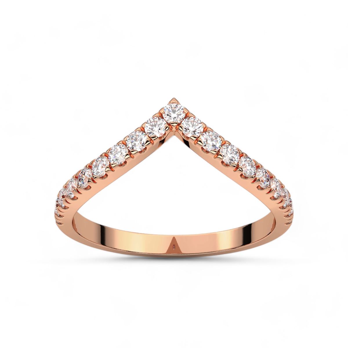 Aurora Round Cut Diamond Band