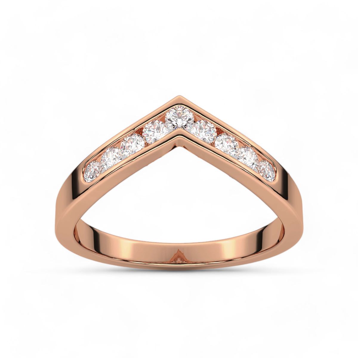Channel Set Aurora Ring