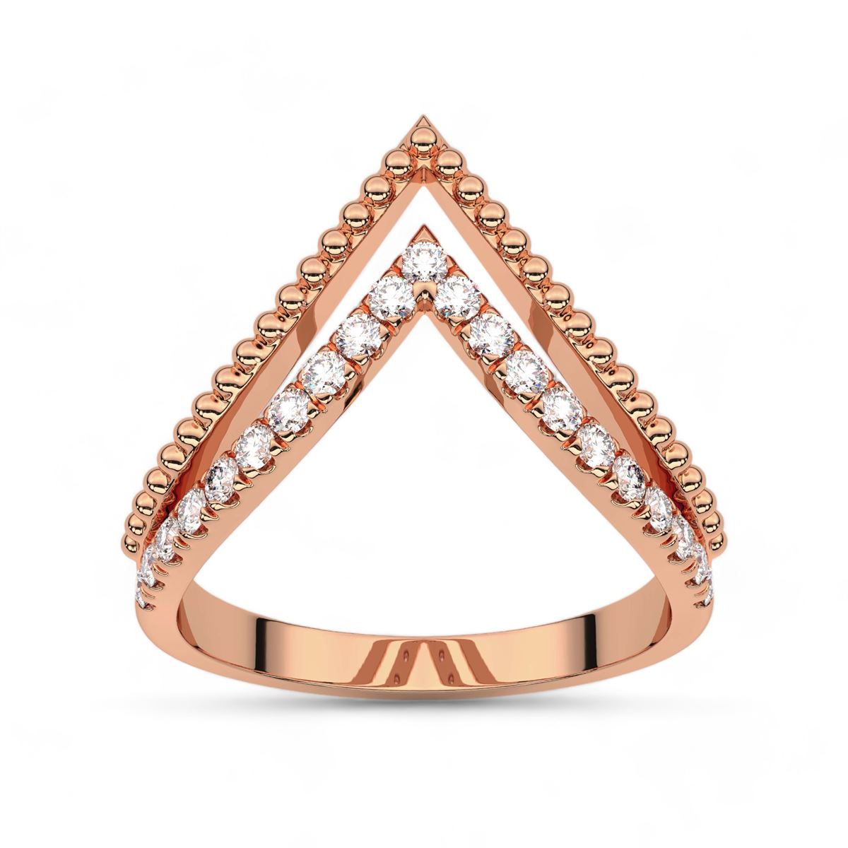 Vintage Chevron Milgrain