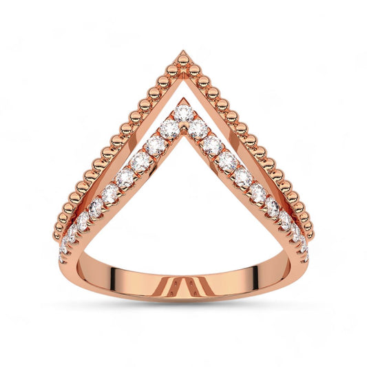 Vintage Chevron Milgrain