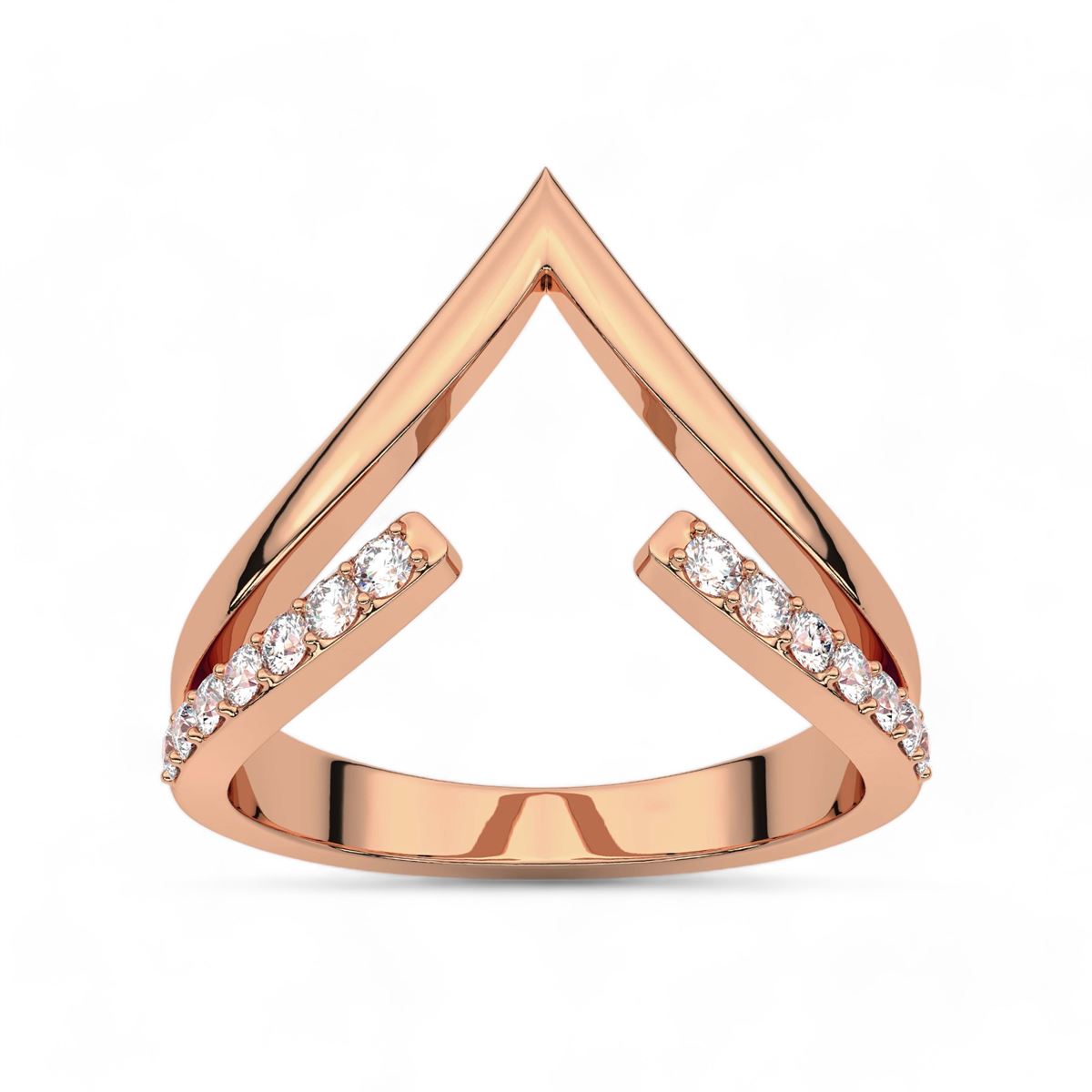 Open Chevron Diamond Accent